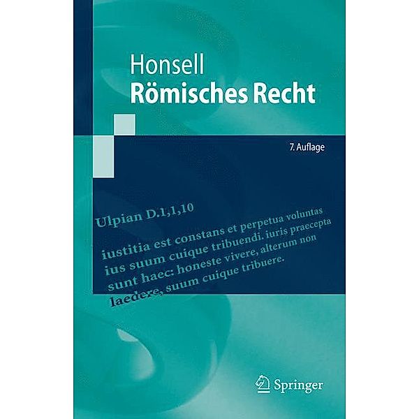 Römisches Recht, Heinrich Honsell