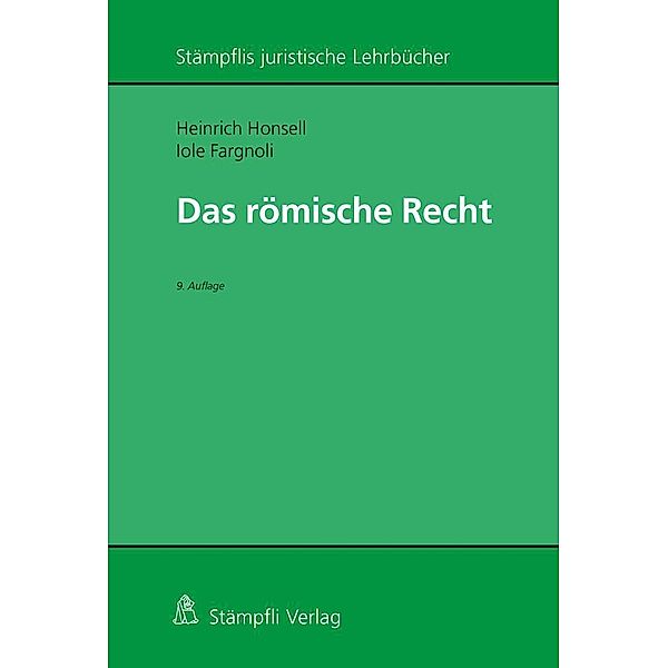 Römisches Recht, Heinrich Honsell, Iole Fargnoli