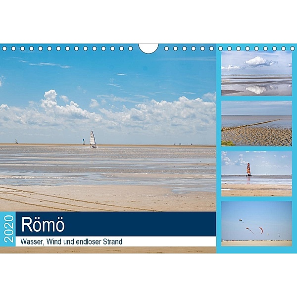 Römö - Wasser, Wind und endloser Strand (Wandkalender 2020 DIN A4 quer), Sonja Teßen