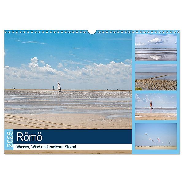 Römö - Wasser, Wind und endloser Strand (Wandkalender 2025 DIN A3 quer), CALVENDO Monatskalender, Calvendo, Sonja Teßen