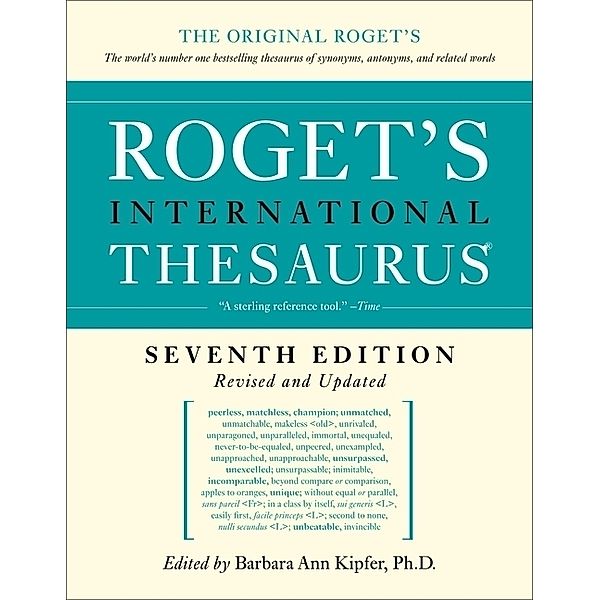 Roget's International Thesaurus, Barbara A. Kipfer