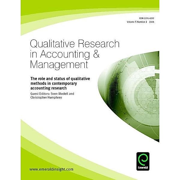 Role and Status of Qualitative Methods in Contemporary Accounting Research