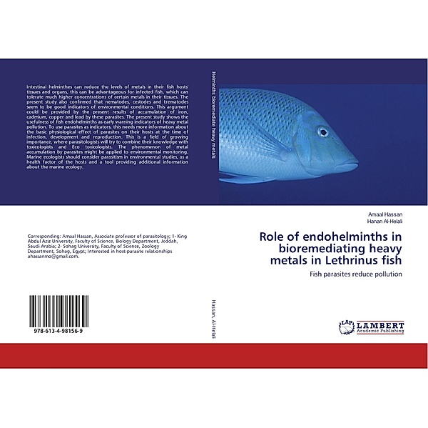 Role of endohelminths in bioremediating heavy metals in Lethrinus fish, Amaal Hassan, Hanan Al-Helali