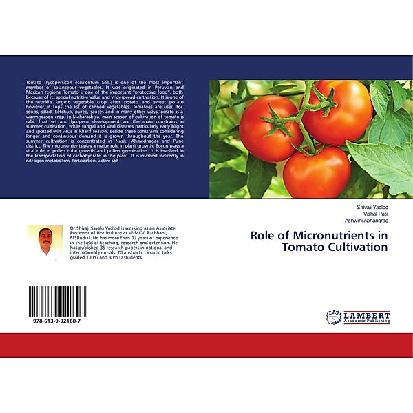 Role of Micronutrients in Tomato Cultivation, Shivaji Yadlod, Vishal Patil, Ashwini Abhangrao