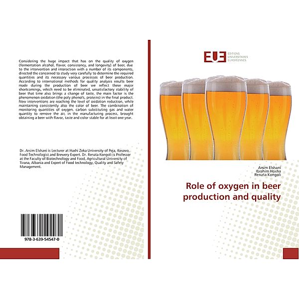 Role of oxygen in beer production and quality, Arsim Elshani, Ibrahim Hoxha, Renata Kongoli