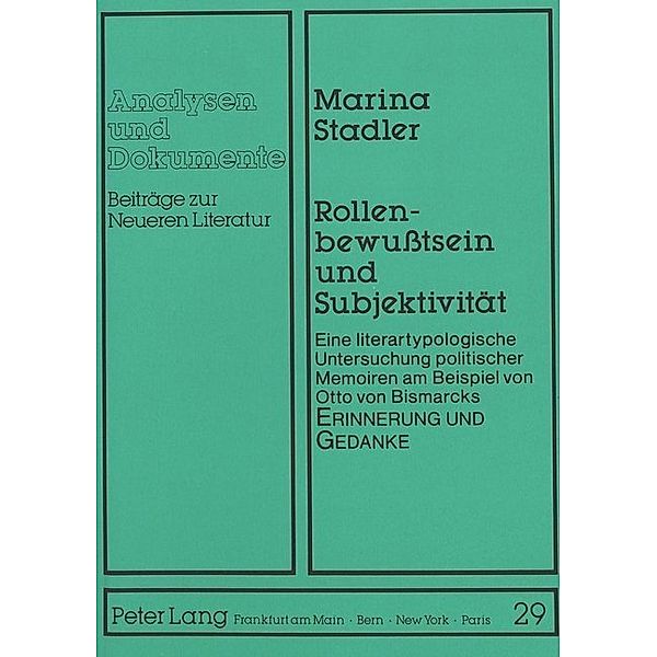 Rollenbewusstsein und Subjektivität, Marina Stadler