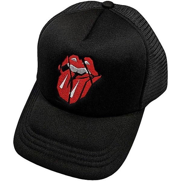 RollingStones Mesh-Back Cap, Hackney Diamonds Shards Logo, Farbe: schwarz (Fan