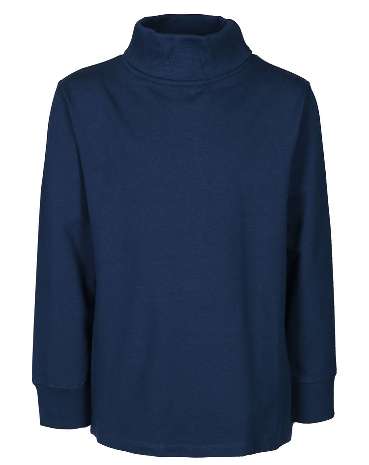 Rollkragen-Langarmshirt BASIC in dunkelblau kaufen