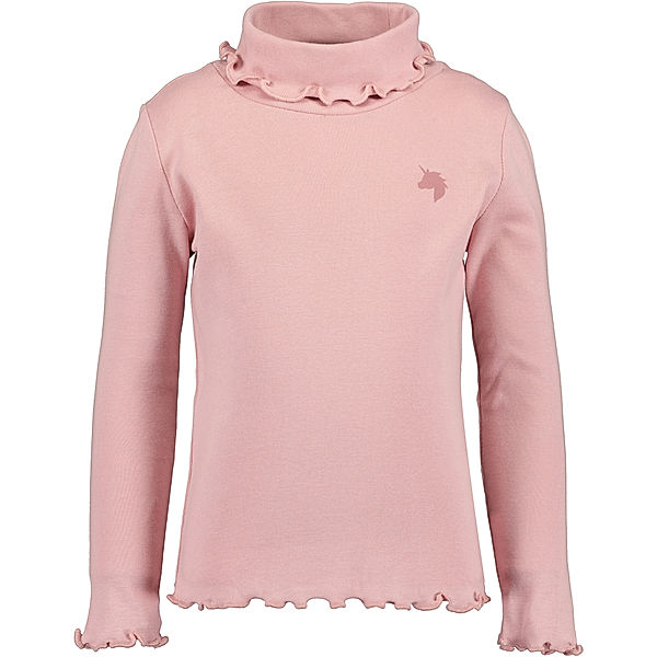 BLUE SEVEN Rollkragenpullover BASIC - UNICORN in rosa