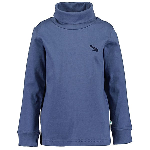 BLUE SEVEN Rollkragenpullover CREW LOGO in jeansblau