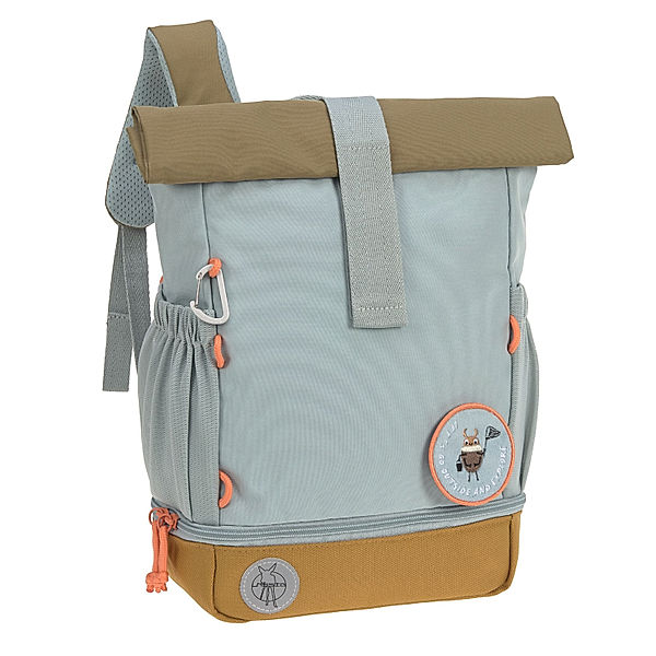 LÄSSIG Rolltop-Rucksack NATURE (32,5x23x11) in light blue