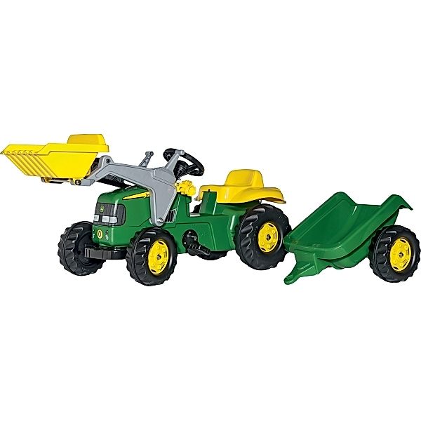 ROLLY TOYS rollyToys John Deere mit Frontlader und Anhänger