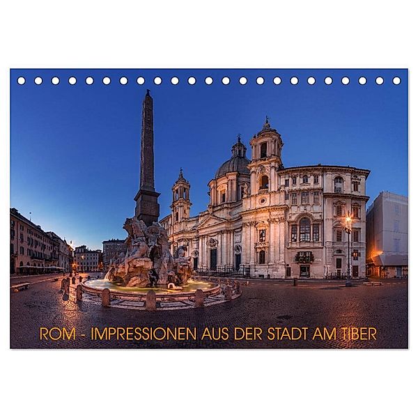Rom - Impressionen aus der Stadt am Tiber (Tischkalender 2024 DIN A5 quer), CALVENDO Monatskalender, Jean Claude Castor I 030mm-photography