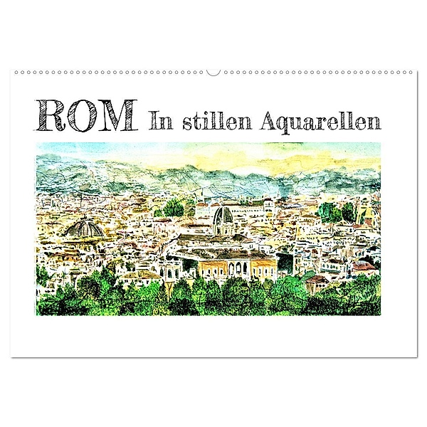 ROM In stillen Aquarellen (Wandkalender 2024 DIN A2 quer), CALVENDO Monatskalender, Gerhard Kraus