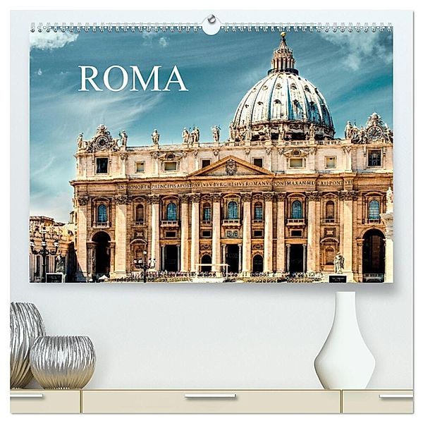 Roma (hochwertiger Premium Wandkalender 2024 DIN A2 quer), Kunstdruck in Hochglanz, Carmen Steiner und Matthias Kontrad