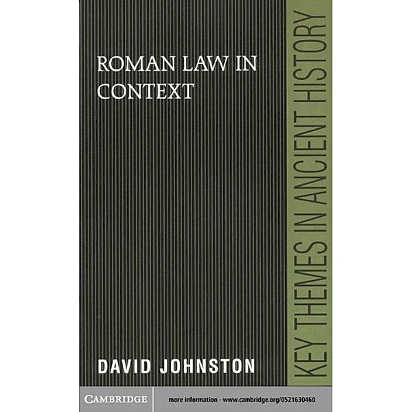 Roman Law in Context, David Johnston
