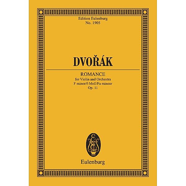 Romance for Violin and Orchestra F minor, Antonín Dvorák