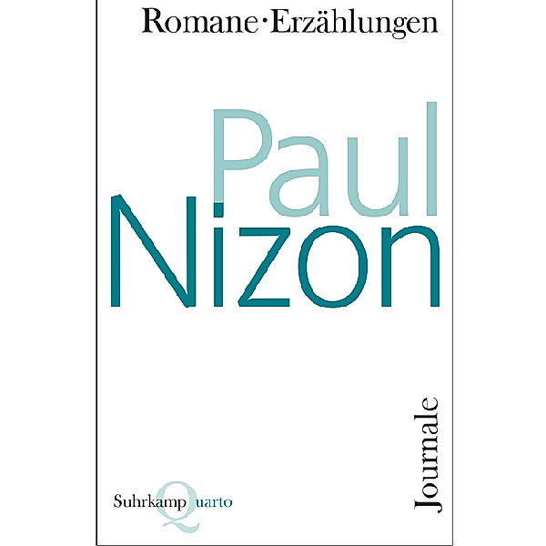 Romane, Erzählungen, Journale, Paul Nizon