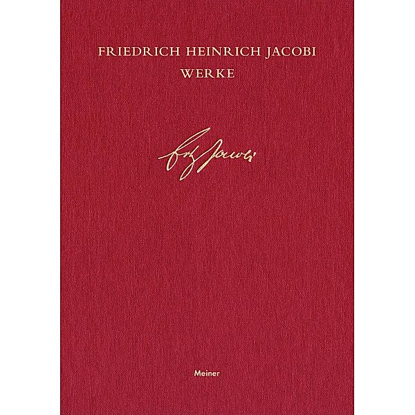Romane II. Woldemar / Friedrich Heinrich Jacobi Werke, Friedrich Heinrich Jacobi
