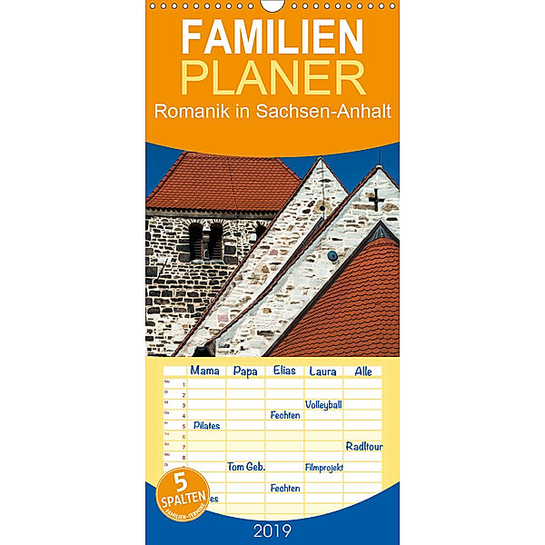 Romanik in Sachsen-Anhalt - Familienplaner hoch (Wandkalender 2019 , 21 cm x 45 cm, hoch), Ulrich Schrader