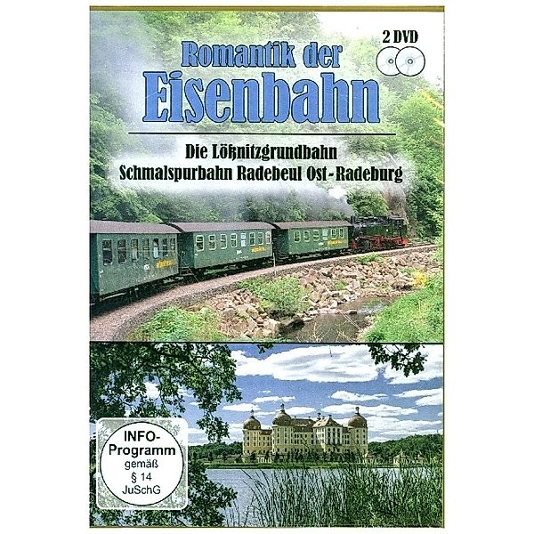 Romantik der Eisenbahn - Die Lößnitzgrundbahn, Schmalspurbahn Radebeul Ost - Radeburg,2 DVD