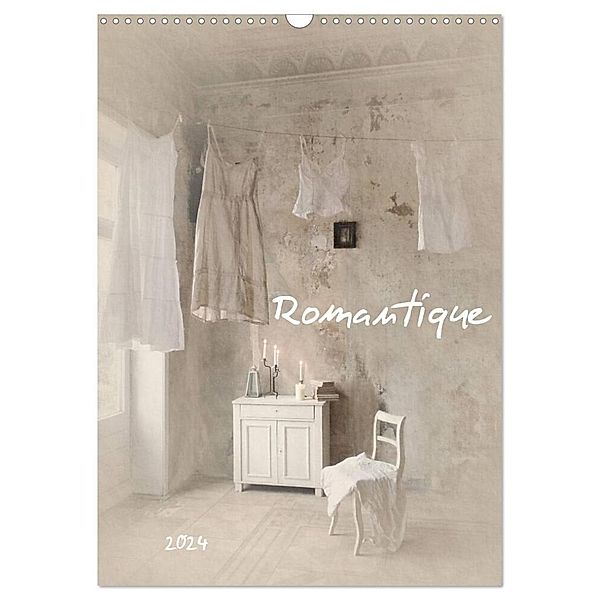 Romantique (Wandkalender 2024 DIN A3 hoch), CALVENDO Monatskalender, Christin Lamade