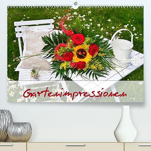 Romantische Gartenimpressionen (Premium, hochwertiger DIN A2 Wandkalender 2023, Kunstdruck in Hochglanz), Simone Werner-Ney