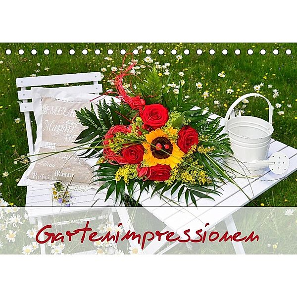 Romantische Gartenimpressionen (Tischkalender 2023 DIN A5 quer), Simone Werner-Ney