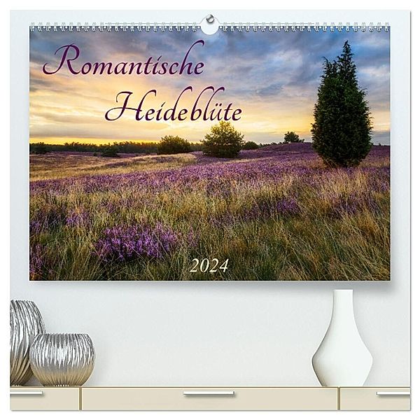Romantische Heideblüte (hochwertiger Premium Wandkalender 2024 DIN A2 quer), Kunstdruck in Hochglanz, Daniela Beyer (Moqui)