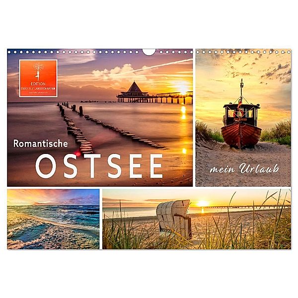 Romantische Ostsee - mein Urlaub (Wandkalender 2024 DIN A3 quer), CALVENDO Monatskalender, Peter Roder