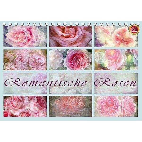 Romantische Rosen (Tischkalender 2017 DIN A5 quer), Martina Cross