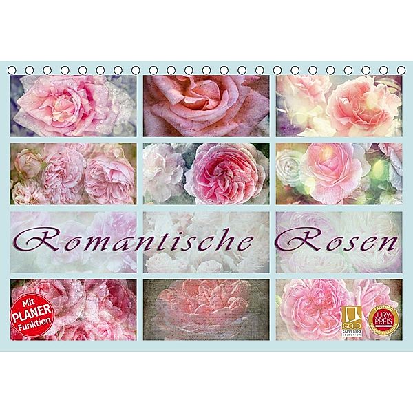 Romantische Rosen (Tischkalender 2021 DIN A5 quer), Martina Cross