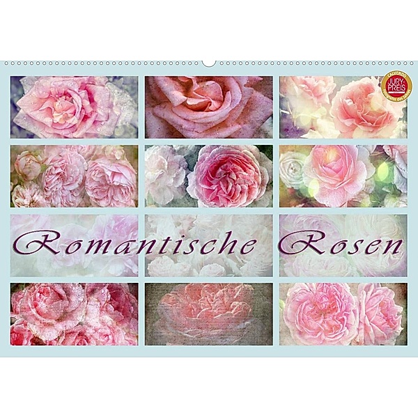 Romantische Rosen (Wandkalender 2023 DIN A2 quer), Martina Cross