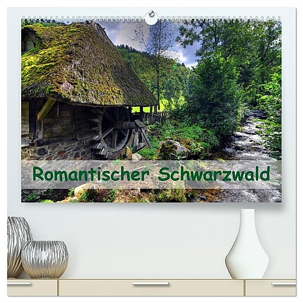 Romantischer Schwarzwald (hochwertiger Premium Wandkalender 2024 DIN A2 quer), Kunstdruck in Hochglanz, Ingo Laue