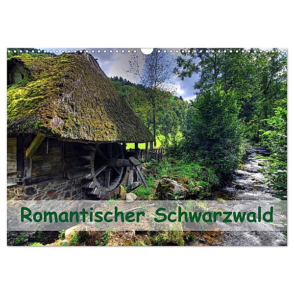 Romantischer Schwarzwald (Wandkalender 2024 DIN A3 quer), CALVENDO Monatskalender, Ingo Laue