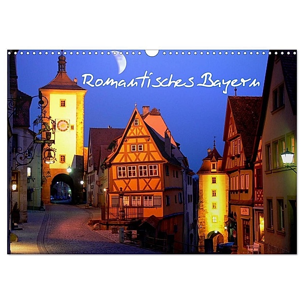 Romantisches Bayern (Wandkalender 2024 DIN A3 quer), CALVENDO Monatskalender, Klaus-Peter Huschka
