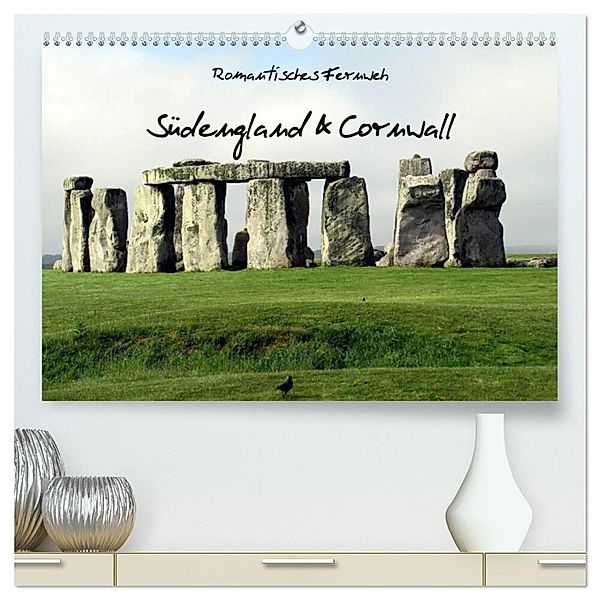 Romantisches Fernweh - Südengland & Cornwall 2024 (hochwertiger Premium Wandkalender 2024 DIN A2 quer), Kunstdruck in Hochglanz, Calvendo