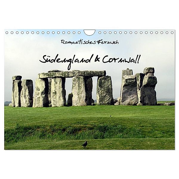 Romantisches Fernweh - Südengland & Cornwall 2024 (Wandkalender 2024 DIN A4 quer), CALVENDO Monatskalender, Calvendo