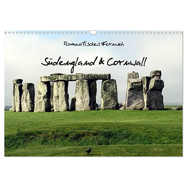 Romantisches Fernweh - Südengland & Cornwall 2024 (Wandkalender 2024 DIN A3 quer), CALVENDO Monatskalender, Calvendo