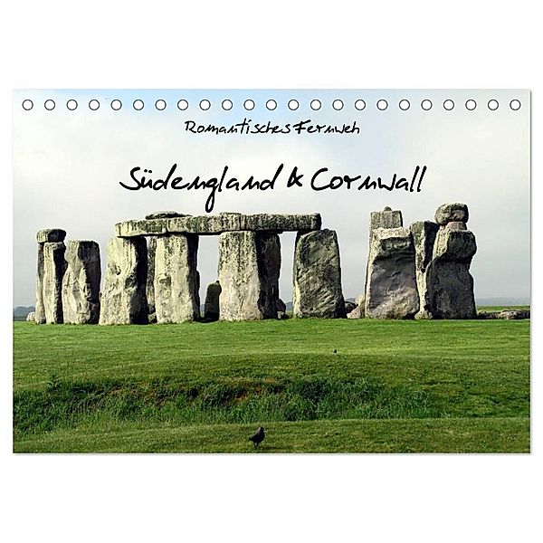 Romantisches Fernweh - Südengland & Cornwall 2025 (Tischkalender 2025 DIN A5 quer), CALVENDO Monatskalender, Calvendo