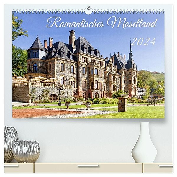 Romantisches Moselland (hochwertiger Premium Wandkalender 2024 DIN A2 quer), Kunstdruck in Hochglanz, Berthold Werner