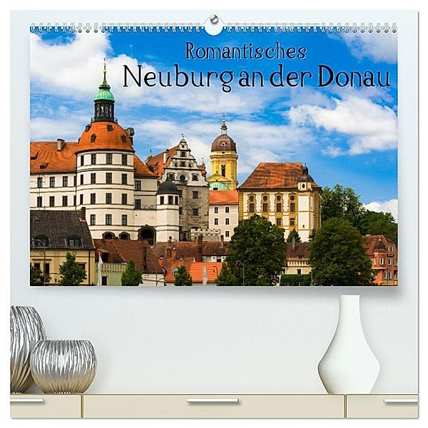 Romantisches Neuburg an der Donau (hochwertiger Premium Wandkalender 2025 DIN A2 quer), Kunstdruck in Hochglanz, Calvendo, Marcel Wenk