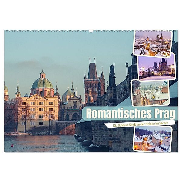 Romantisches Prag (Wandkalender 2024 DIN A2 quer), CALVENDO Monatskalender, Drachenkind-Fotografie