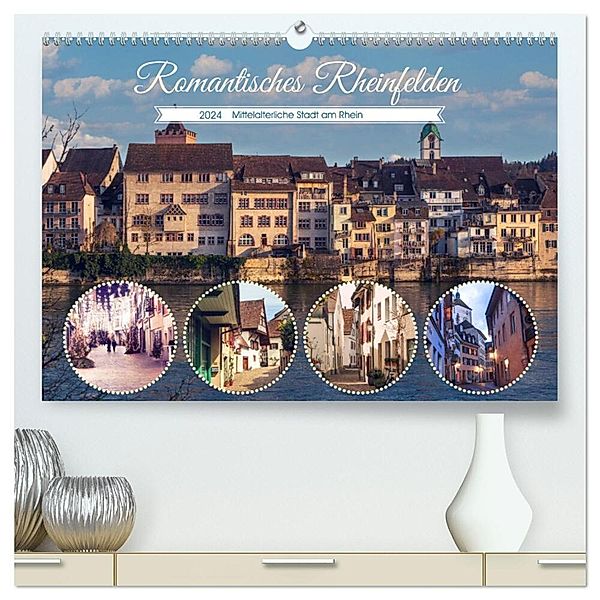Romantisches Rheinfelden (hochwertiger Premium Wandkalender 2024 DIN A2 quer), Kunstdruck in Hochglanz, Drachenkind-Fotografie