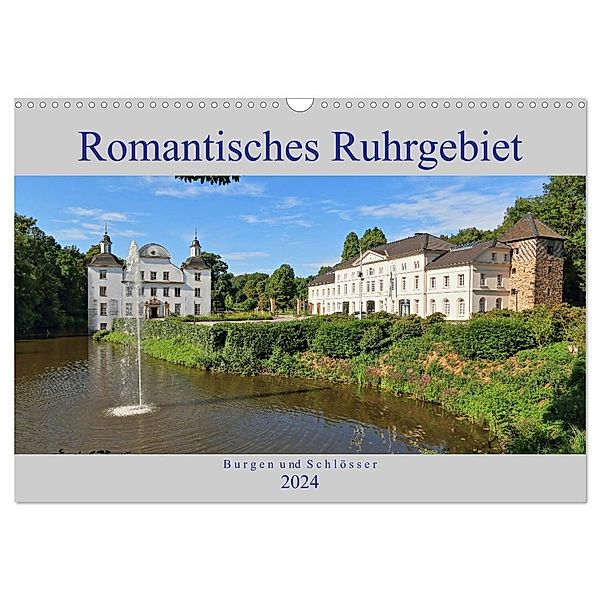 Romantisches Ruhrgebiet - Burgen und Schlösser (Wandkalender 2024 DIN A3 quer), CALVENDO Monatskalender, mitifoto, Michael Jäger