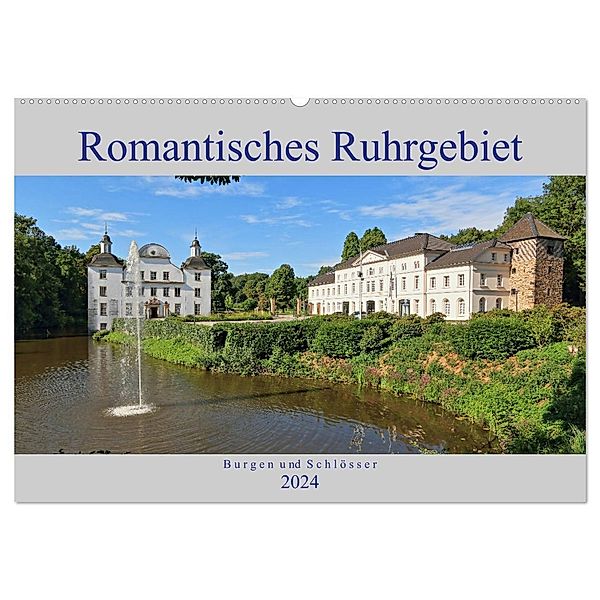 Romantisches Ruhrgebiet - Burgen und Schlösser (Wandkalender 2024 DIN A2 quer), CALVENDO Monatskalender, mitifoto, Michael Jäger