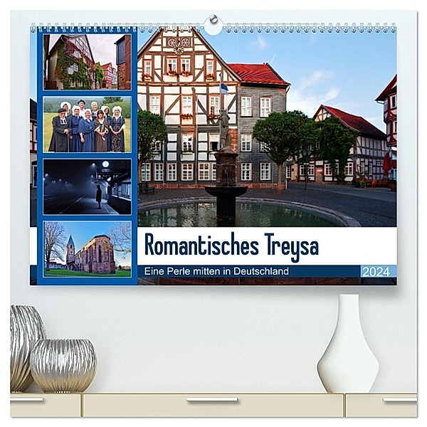 Romantisches Treysa (hochwertiger Premium Wandkalender 2024 DIN A2 quer), Kunstdruck in Hochglanz, Lutz Klapp