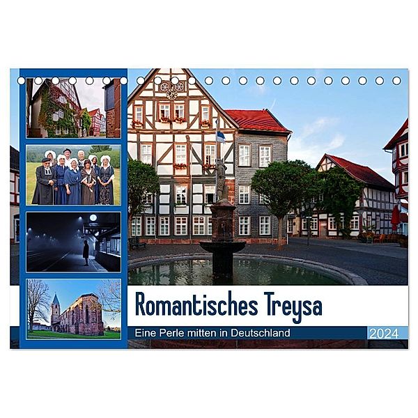 Romantisches Treysa (Tischkalender 2024 DIN A5 quer), CALVENDO Monatskalender, Lutz Klapp