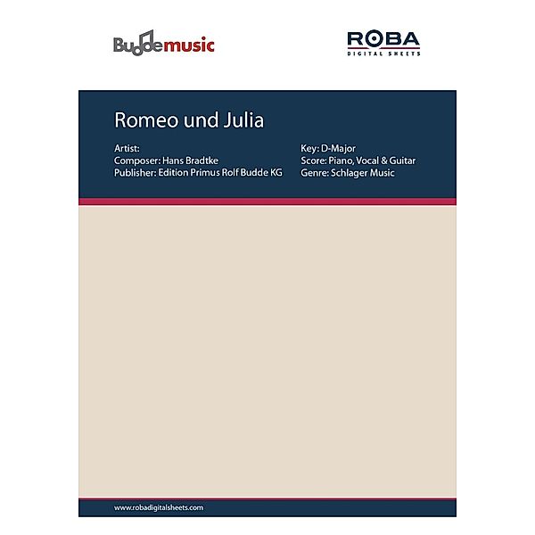 Romeo und Julia, Henry Mayer, Hans Bradtke