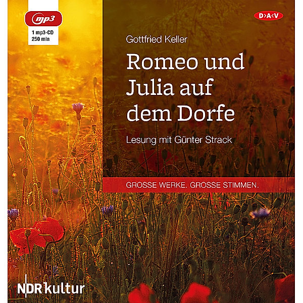 Romeo und Julia auf dem Dorfe,1 Audio-CD, 1 MP3, Gottfried Keller